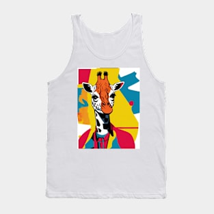 Summer Vibes Giraffe Abstract Art Vibes Tee! Tank Top